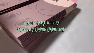 직장인 투잡 도전! 초보 문구 사장 #5 팩시리즈 포장 (덤스티커 / 올인원팩 / 랜덤팩 포장)