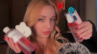 ASMR- Doing Your 10-step Skincare Routine 🤍 Fall Asleep in 15 minutes 🌙✨