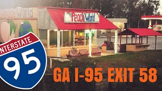 I-95 Trucker Hideaway:  GA I-95 Exit 58 Georgia Peach World