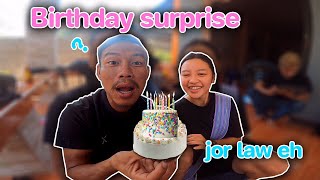 Birthday surprise Jor Law Eh . Very funny gang !!! #jorlaweh #mymesuan