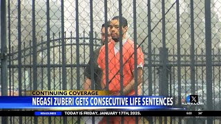 Negasi Zuberi receives two life sentences plus 55 years for kidnapping, transportation, weapons