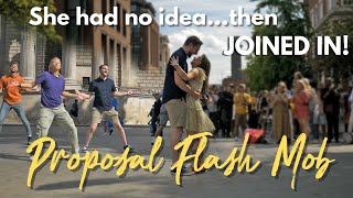 Sweetest Proposal Flash Mob - He Got Her Joining In at the End! 🥹