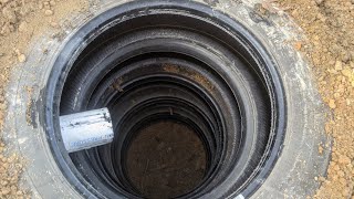 DIY used tire septic system for a rv, cabin or tiny house. all made out of tires.step by step build