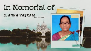 G.Annavazram  Memorial Prayer