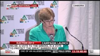 #Green13 Campaign Launch - Senator Christine Milne's speech