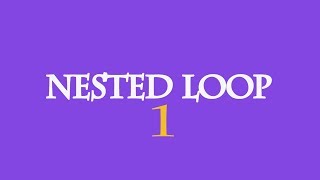 Java Programming Patterns with example 1 Nested Loop urdu hindi 2