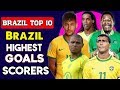 Brazil Top 10 Goals Scorer All Time Football History ✦ Brazil Highest Goal Scorers