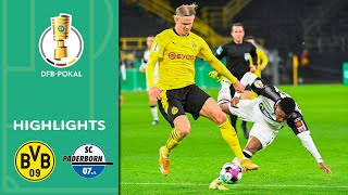 Haaland seals the deal! | Borussia Dortmund vs. Paderborn 3-2 | Highlights | DFB-Pokal Round of 16