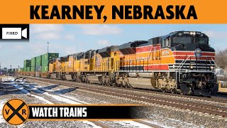 Kearney, Nebraska, USA | LIVE Train Camera (Fixed View – West)