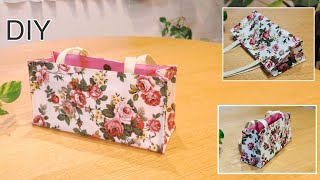 横長アクセサリーバッグ作り方, How To Make Cute Accessory bag , Easy Sewing Tutorial,Diy