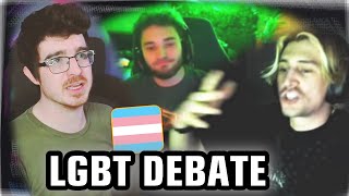 xQc DESTROYS Adin Ross on LGBT Debate