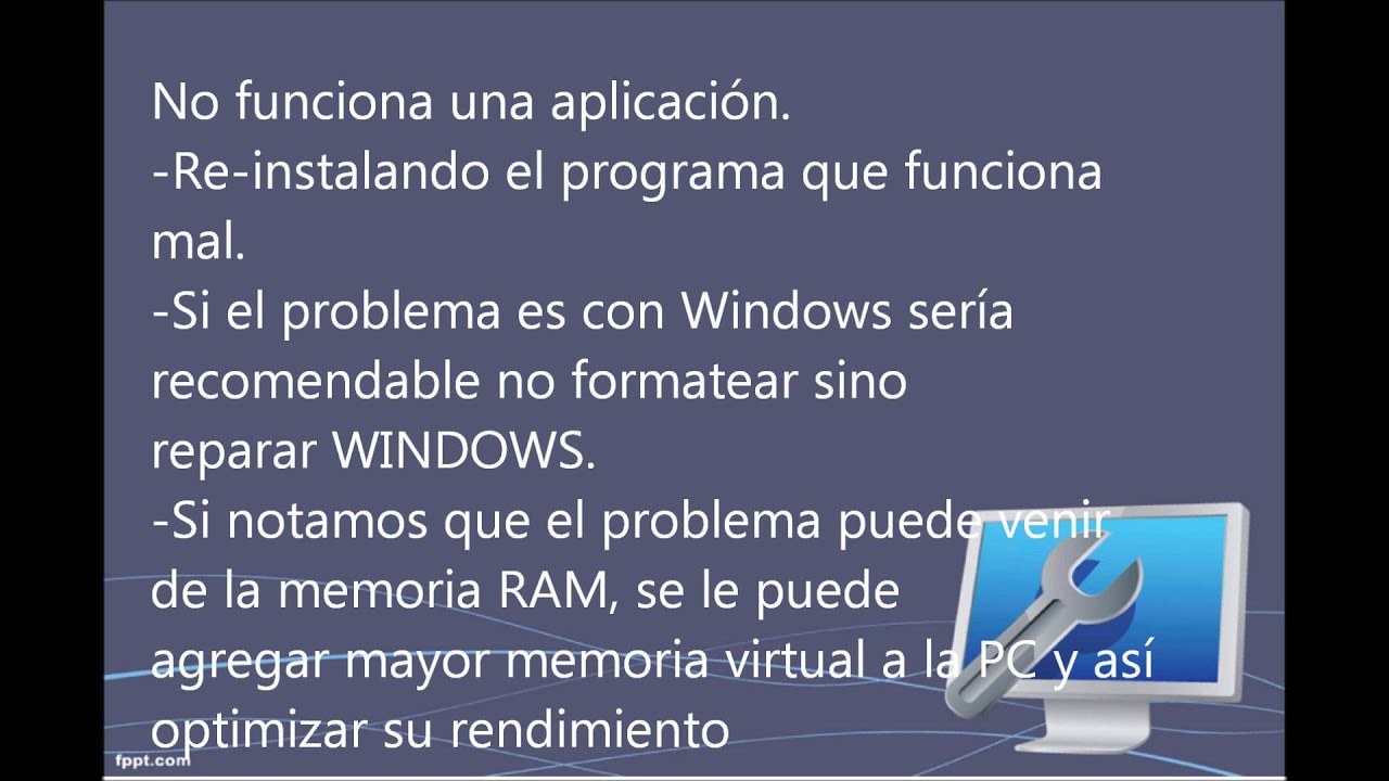 Fallas Y Soluciones De La Pc Rmc Youtube
