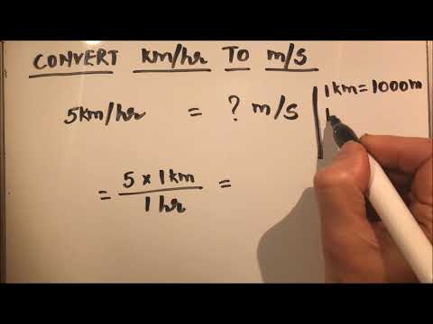 HOW TO CONVERT KM/HR TO M/S HOW TO CONVERT KM/HR TO M/S