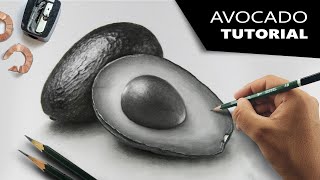 Draw Hyperrealistic AVOCADO | Step-by-step Tutorial
