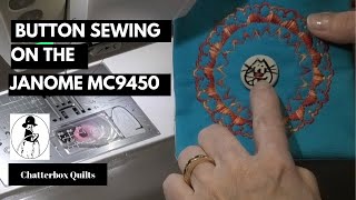 Sew a Button with the Janome MC9450