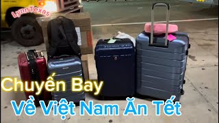 Vlog 82 Kiều Bào Mỹ Về Việt Nam Ăn Tết, Chuyến Bay Eva Air Delay Tại Đài Loan