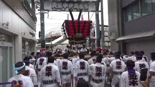 令和六年度　貝塚感田神社祭り　本宮①　近木町太鼓台出発