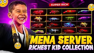 ₹2 Crore Collection 😰 Free Fire MENA Server Richest Kid ID