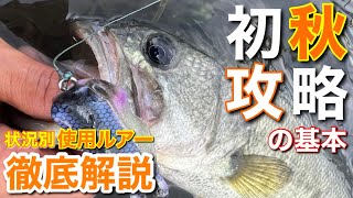 【バス釣りシーズナル】季節の変わり目の注意点。夏から初秋は〇と〇を意識せよ。【水の旅＃ １５６】