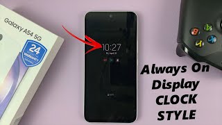 How To Change Always ON Display Clock Style On Samsung Galaxy A54 5G