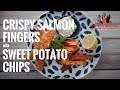 Crispy Salmon Fingers with Sweet Potato Chips | Everyday Gourmet S6 E87