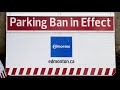 The first city-wide residential parking ban takes effect Tuesday