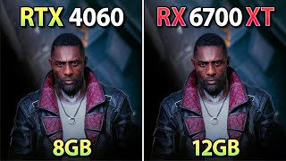 RTX 4060 vs RX 6700 XT - Test in 8 Games (1080p Raster, Ray Tracing, DLSS 3)