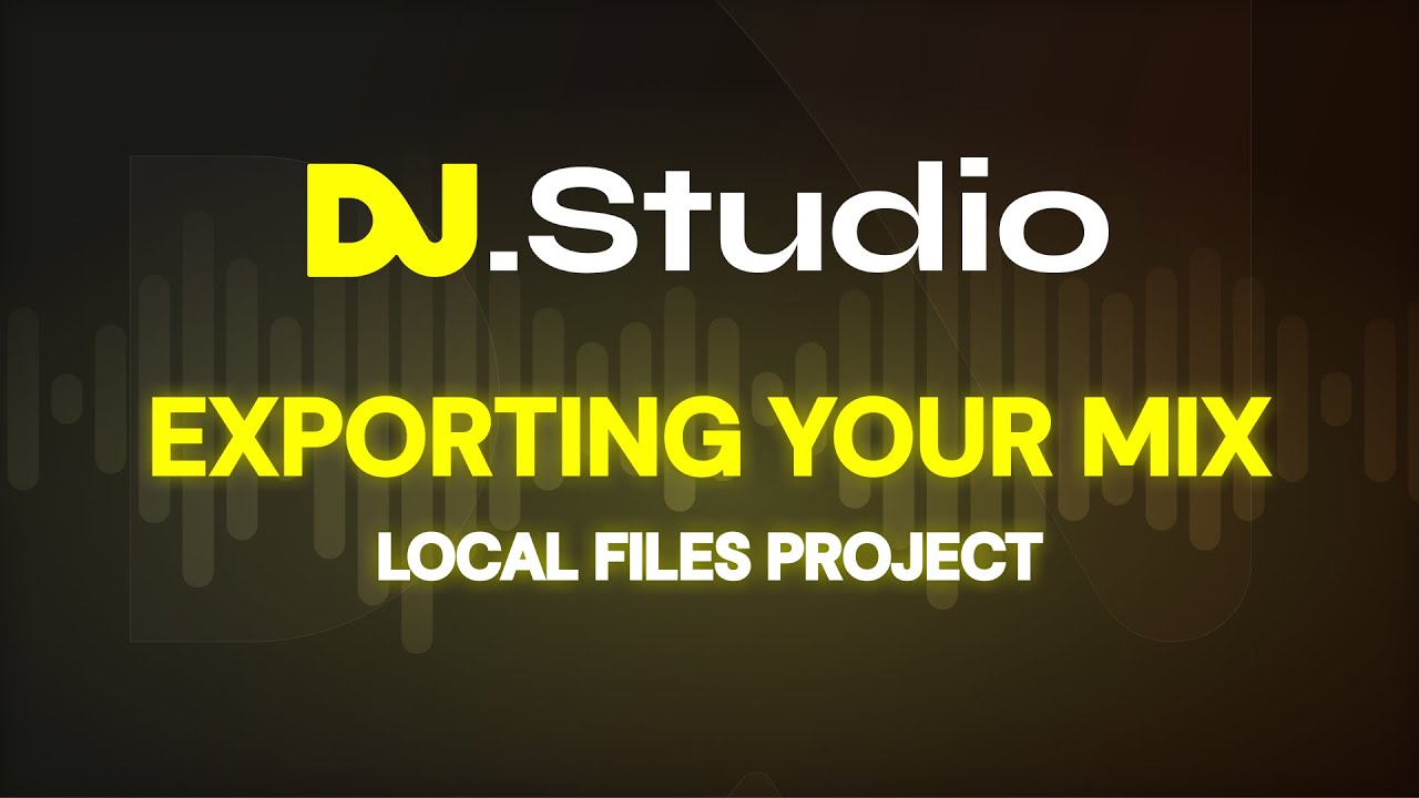 The 6 Ways How To Export Your Dj Mix In Dj Studio Youtube