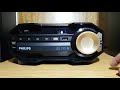 unboxing philips fx10x 77 minicomponente prueba de sonido en español