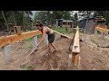 Couple Builds House Off Grid - Framing TIMELAPSE