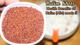 अळीव खीर | हलीम की खीर | हिंदी मे | Aliv (Halim) ki Kheer | Benefits of Halim- helathy- Rohan Kasare