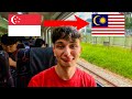 Border Train from Singapore to Malaysia! | Crossing the Border Into Johor Bahru! 🇸🇬 🇲🇾