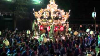 2010 平成22年 魚吹八幡神社秋祭り（本宮） 宮出9番 田井屋台