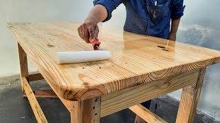 How to make natural polish for big heavy wood table [wood table ]