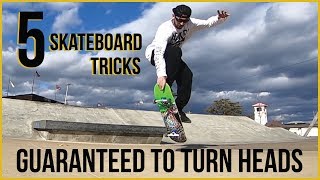 5 Skateboard Tricks Guaranteed to Turn Heads   Vlog Presented by  Yocaher Skateboards