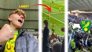 LATE CARNAGE as NORWICH take all 3 points at DERBY! Derby County v Norwich City