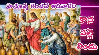 సామాన్య రెండవ ఆదివారం -C/ Fr. praveen Gopu OFM Cap/కానపల్లి పెళ్లి విందు/