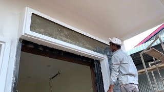 EP.26 How to make entrance decoration cement | MengCivil Construction