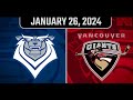 January  26, 2024: Western Hockey League Vancouver Giants vs. Victoria Royals