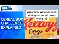 Cereal Box Challenge Showing New Way To Close Box Goes Viral on TikTok