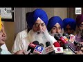 newly appointed akal takht chief jathedar raghbir singh addresses media after taking over