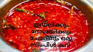 തക്കാളി ഉണ്ടോ? 5മിനുട്ടിൽ ഈസി തക്കാളി കറി റെഡി / symple thakkali curry/tomato curry