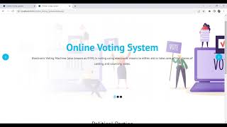 Online Voting System using jsp and MySql .