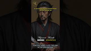 Strengthen Your Character with Miyamoto Musashi's Wisdom: Quotes from the Lonely Samurai 14 #shorts