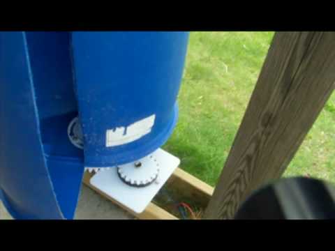 Diy Savonius Wind Turbine Generator 2 Youtube