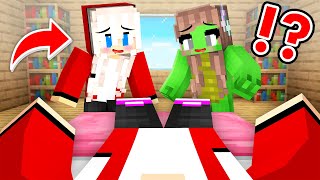 Mikey`s Girl and JJ`s Girl Pranked JJ on the BED in Minecraft - Maizen