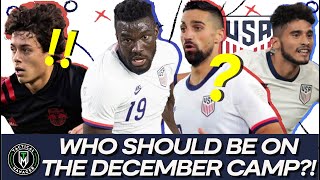 Which players HAVE to be at the USMNT December Camp?