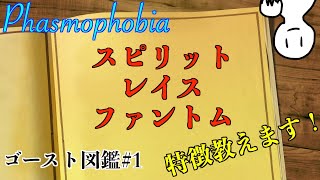 【ゴースト図鑑】#1 ナイトメアも楽々! スピリット,レイス,ファントム編 Phasmophobia/ファスモフォビア