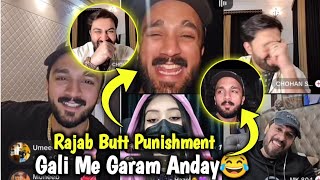 Rajab Punishment 😂 Gali Me Garam Anday Bolana 10 Dafa 😂 | Rajab Butt Vs Muneeb Khan \u0026 Cohan Match 😱