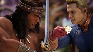 Conan the Barbarian Meets Homelander | Conan vs Homelander All Intro Dialogues - Mortal Kombat 1